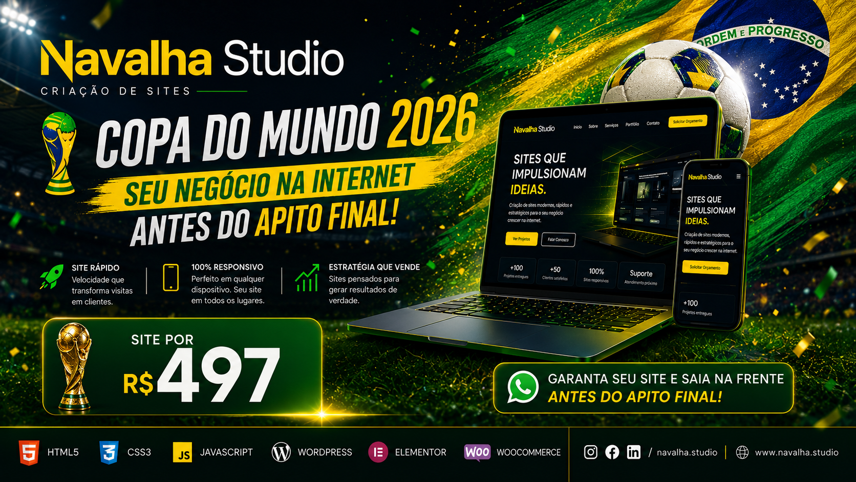 Promoção Copa do Mundo 2026 — Navalha Studio